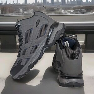 Khombu Luke Men's Size 9 Hiking Boot Charcoal Gray Mesh Upper Memory Foam Insert